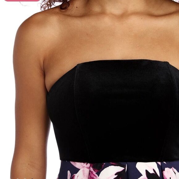 Speechless Strapless Cocktail Dress multicolor size 3 - Picture 12 of 13